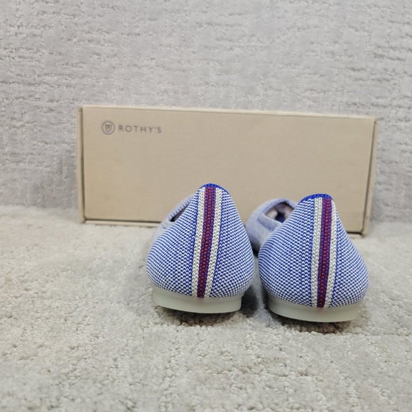 Rothy's The Flat  Reflective Stripe Slip On Shoes Women's Size US 8, 8.5 RETIRED - Picture 8 of 10